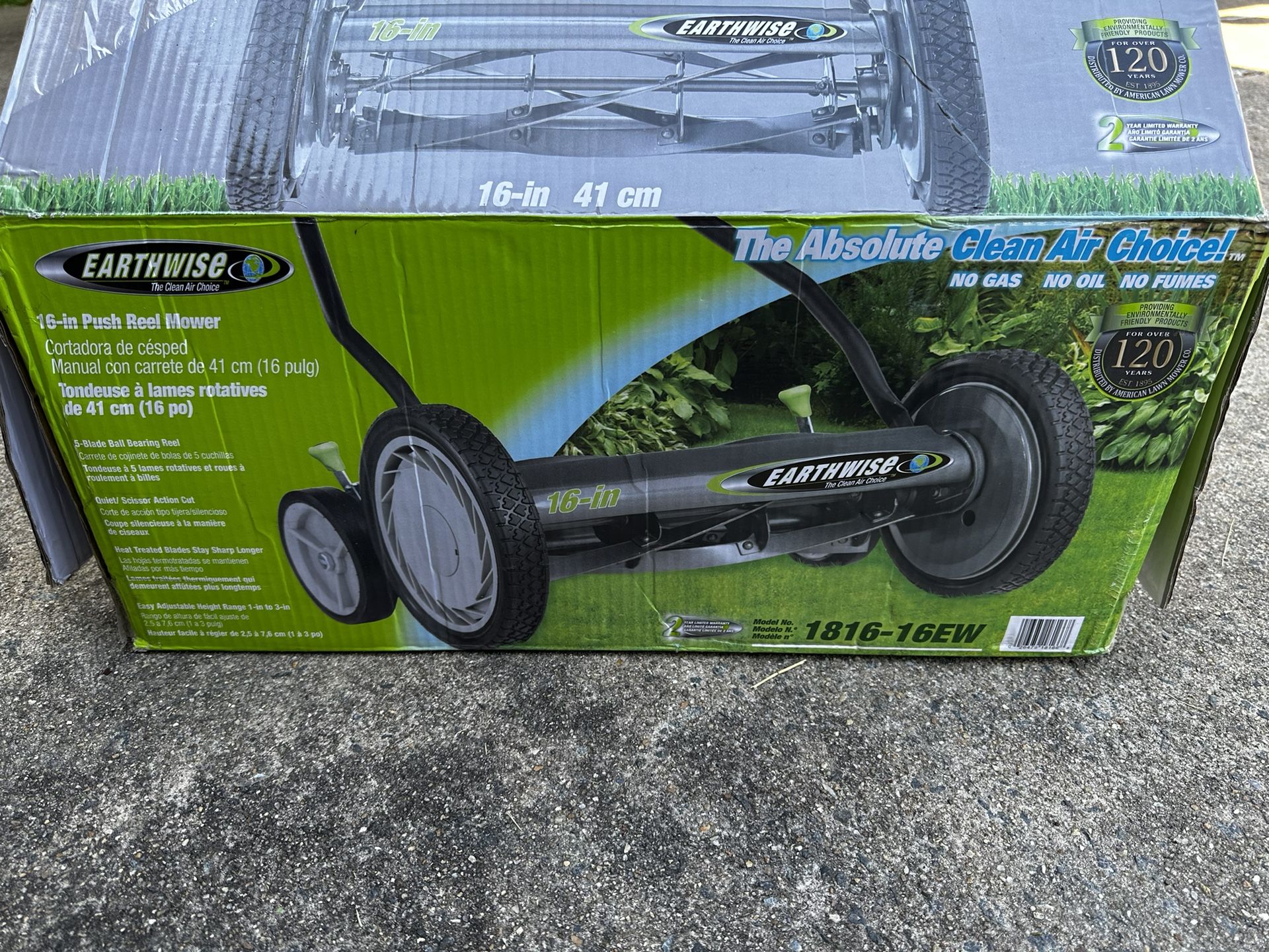 16 Inch Push Reel Mower 