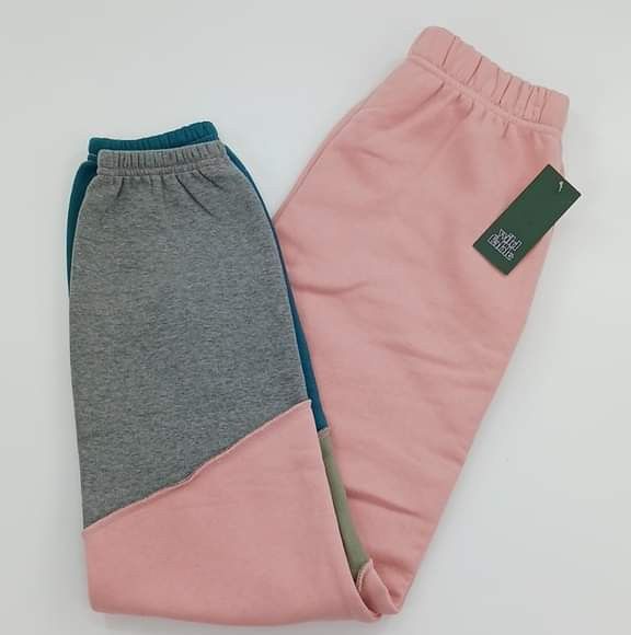 Wild Fable Pink Color Block Sweatpants sz XS