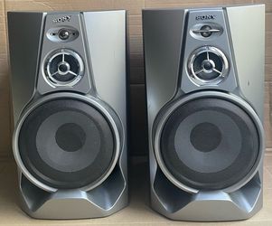 Sony SS-M500 AV Speakers 3 Way Bass Reflex System 6 Ohms Gray Tested Working