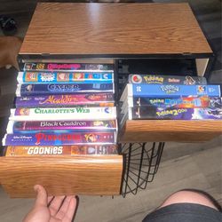 12vhs Movies And Storage Box 