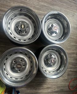 Chevy GM 71-87 C10 15x9  5 on 5 Rally Wheels,