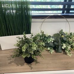 3 Artificial Plant Decor 