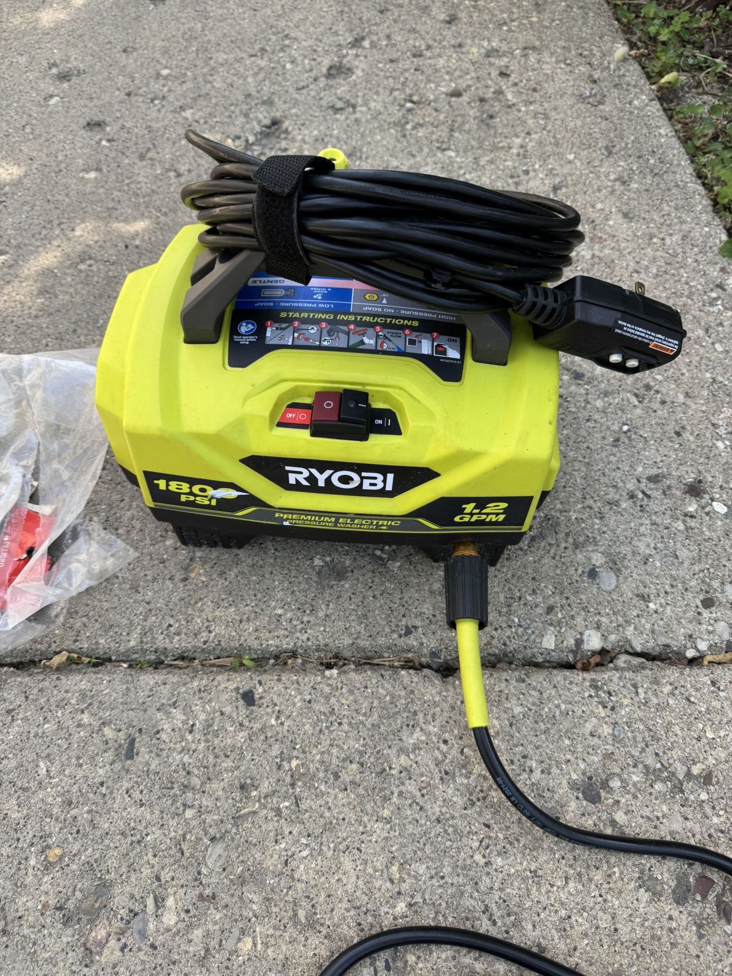 Ryobi 1800 psi Power Washer