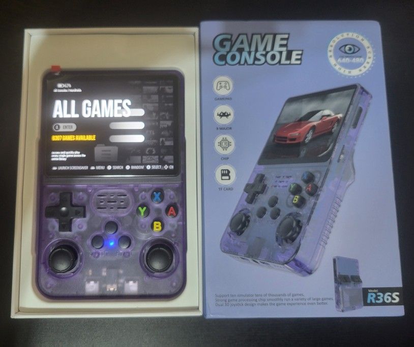 R36s Game Console With 64gb Sd Card