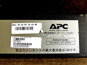 APC PDU AP7841