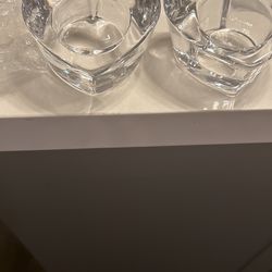 Crystal Heart Shaped Votive Holders