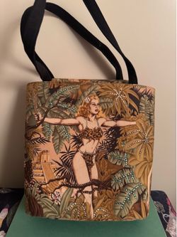 Vintage Jeweled jungle inspired handbag