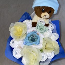 Diaper Bouquet For Baby Boy! Please Read Description 