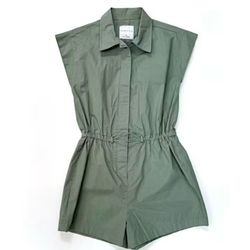 brand new Celebrity pink, Green color Juniors Short Sleeve Bungee Waist Romper size small