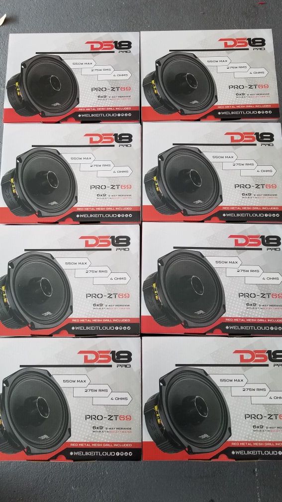 Ds18 Pro audio 6x9 Really Loud and clear!! $65 each(1)/Bocinas 6x9 ds18 Pro se escuchan bien fuerte y claro $65 cada una(1)