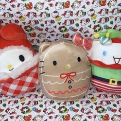 Sanrio Hello Kitty Christmas Squishmallow Set