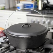 Large cast iron dutch oven