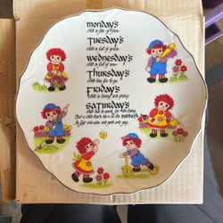 Raggedy Ann Plate 1974