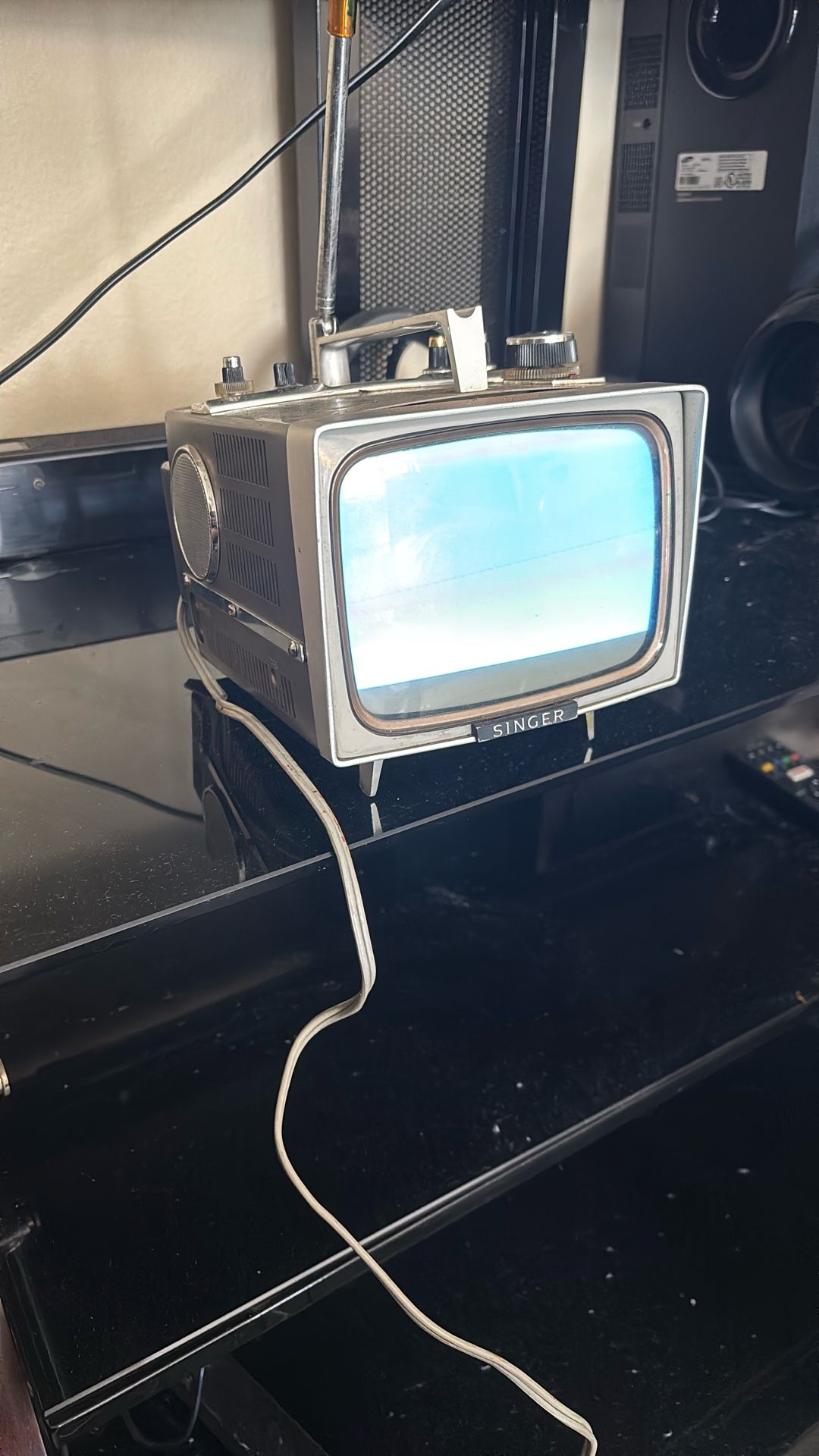 Antique small TV
