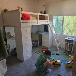 Bunk Bed With Drawers And Desk