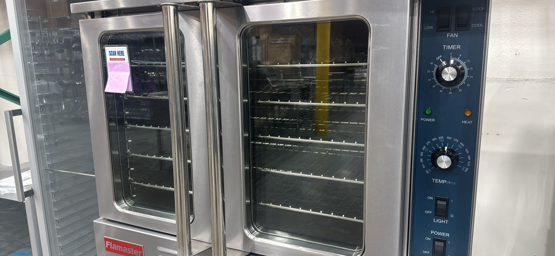 New🔥 Flamaster 38" Double Deck Gas Convection Oven Commercial NSF ETL