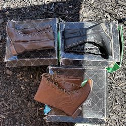 Woman Long Boots With Laces