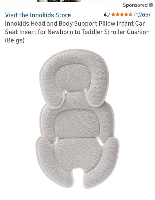 New!! Baby Head Support For Car Seat, Stroller, Bed Etc. See Photos. CASH, Pickup Only