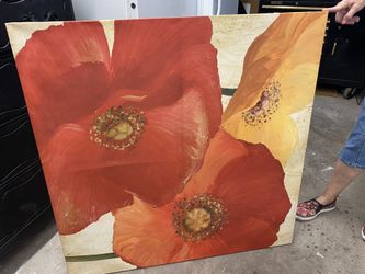 Flower wall painting