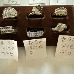 Ring Jewelry, Beautiful Color Stones With 925 Silver Makes a Perfect Ring. Please Check Out All Photos For More Details,each$34