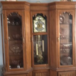 Curio cabinet Grandfather Clock