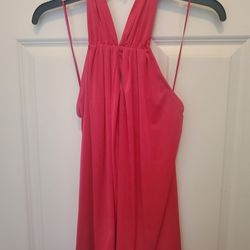 Halter Top With Key hole Front