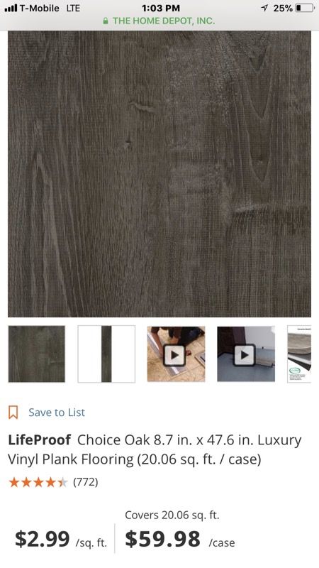 LifeProof Choice Oak 8.7 in. x 47.6 in. Luxury Vinyl Plank Flooring (20.06 sq. ft. / case)