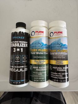 Cold plunge chemical stabilizers