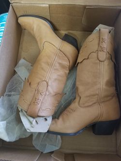 Code West Tan Leather Boots