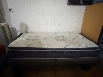 Full Size Bed - with Nice Gray Base - Organic Orthopedic Mattress - $120