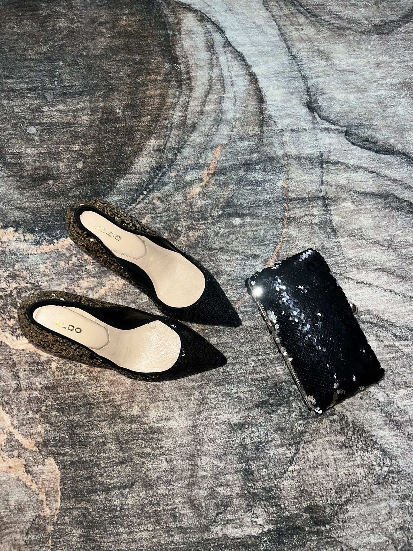Aldo Sequin Pump And Clutch
