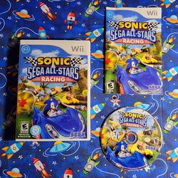 Sonic & Sega All stars Racing Complete CIB NINTENDO WII WII U TESTED