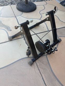 Stationary bike rack