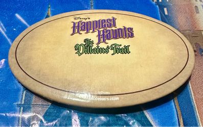 Disneyland Happiest Haunts The Villains Trail Tour Button Pin Disney Parks New
