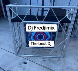 Dj facade booth ADJ Pro Event TBL 2 Event Table - Aluminum’s with laptop stand firm on price