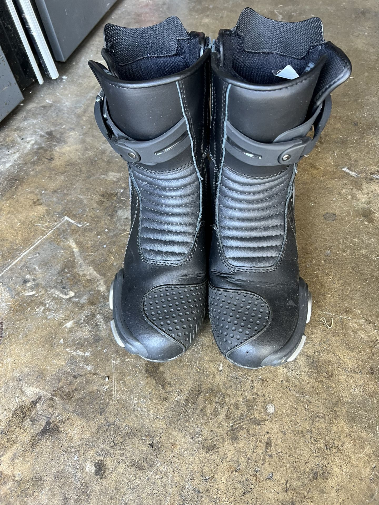 Black Motorcycle Boots Size 8