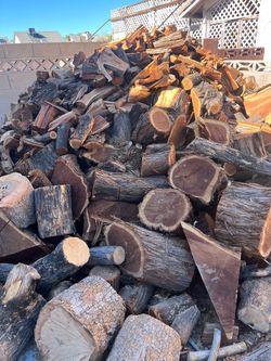 Mesquite wood split dry ready