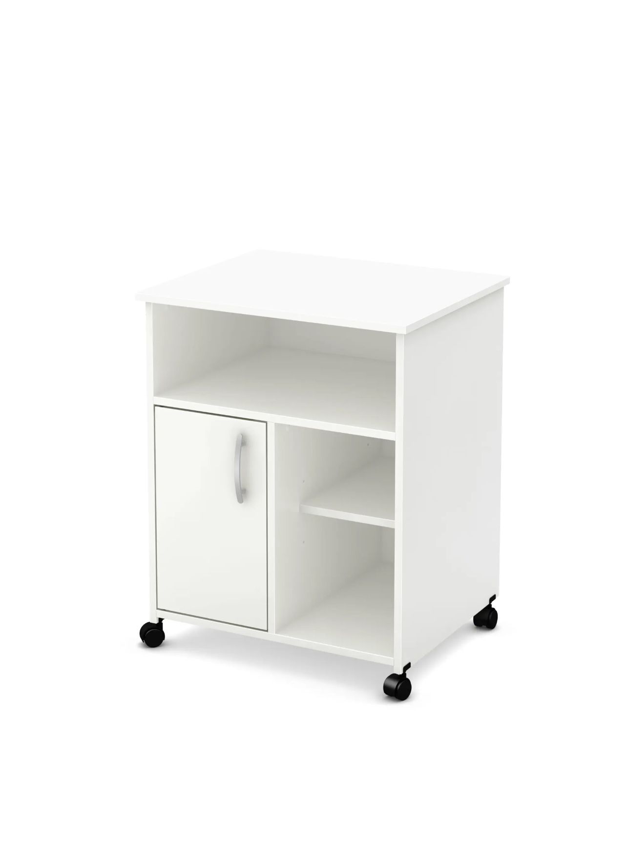 Wayfair White Printer Stand with Wheels New