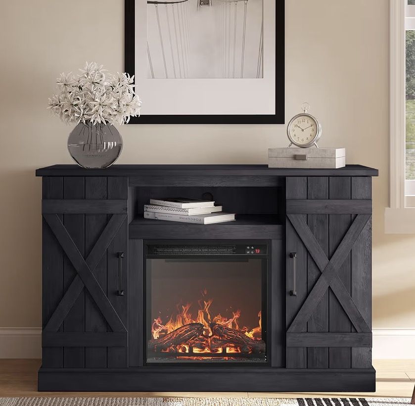 47" TV Stand with 18" Electric Fireplace Heater