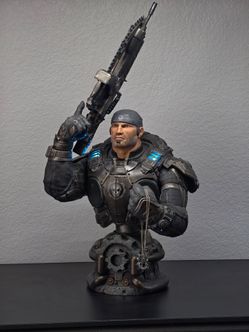 Gears of War 2 Marcus Fenix Epic Scale Resin Bust 30 inches tall TriForce Statues #308/500 limited