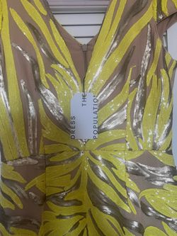 Women yellow dress