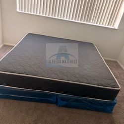 King mattress regular and box spring set (2pc - brand new) 