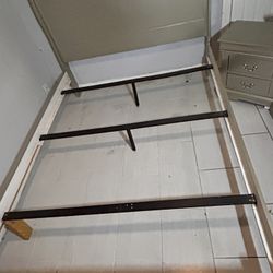 Queen sized bed frame big color gray