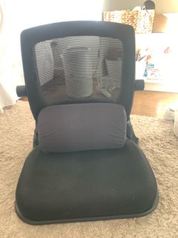 Black folding office chair
