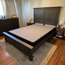 Modern Designer Queen Bed Frame And Box Spring