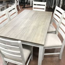 New Table & 6 Chairs — SPECIAL 