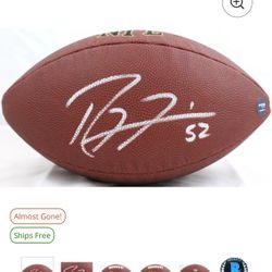 Signed Wilson Ray Lewis Beckett Ball
