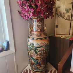 Large asian vase
