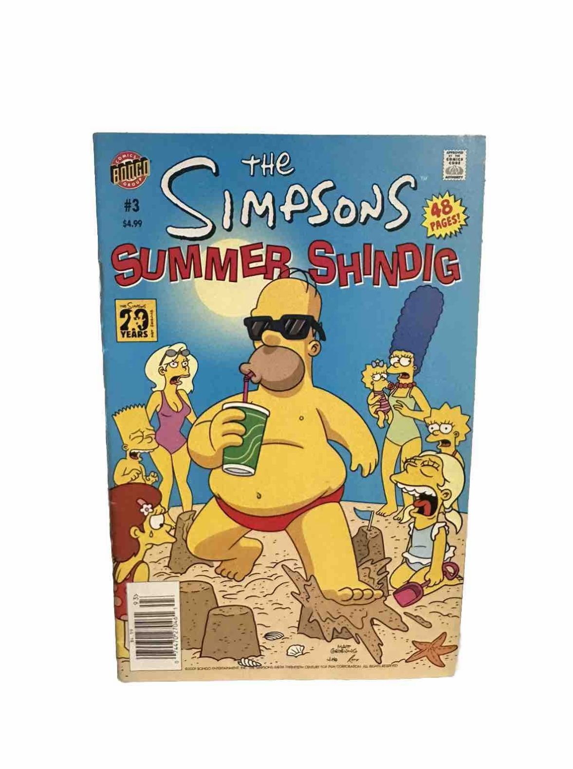 SIMPSONS SUMMER SHINDIG #3 VF, Giant Bongo Comics 2009
