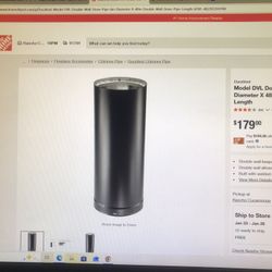 DuraVent Model DVL Double Wall Stove Pipe 6in. Diameter X48in. Double Wall Stove Pipe Length 